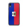 Coque iPhone - PIXELFORMA - iPhone XR - Drapeau d'Haiti - Silicone Souple - Protection Complète