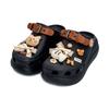 Crocs Классические кроксы Classic Crush для молодежи и девушек, женские, черные