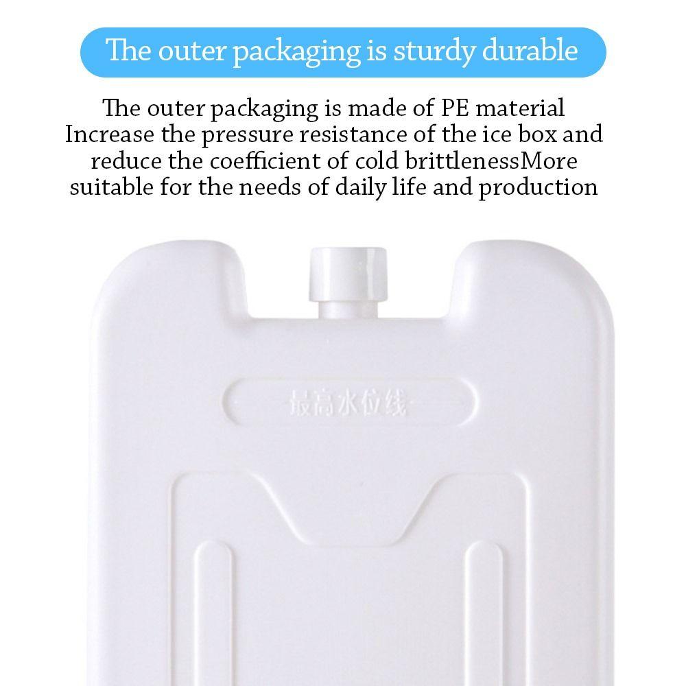 Reusable Ice Crystal Box Blue Picnic Cooler Box New Ice Box Air Conditioning Fan