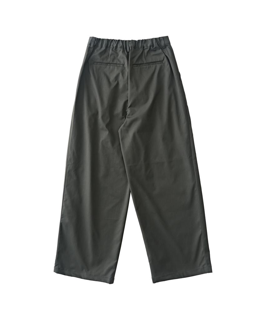 ANALOG MOOD Cotton Pintuck Banding Slacks (Charcoal)