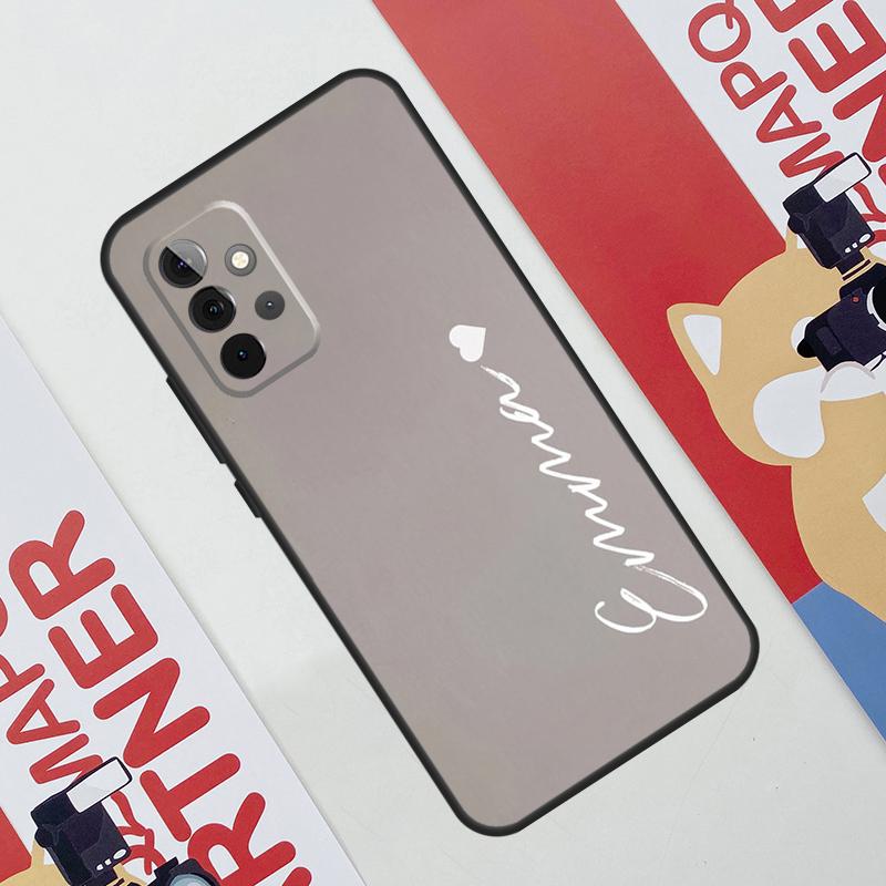 Персонализированный чехол для телефона с монограммой для Samsung Galaxy A53 A33 A23 A13 A52 A32 A22 A12 A51 A71 A14 A24 A34 A54 A21S