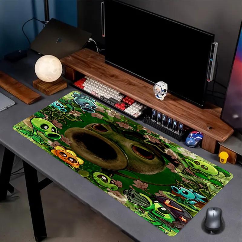 Plants vs. Zombies Print Mouse Pad, Anti‑Slip Desktop keyboard Mat, for PC Laptop Gaming Working Daily Use, Cool Festival Surprise Gift