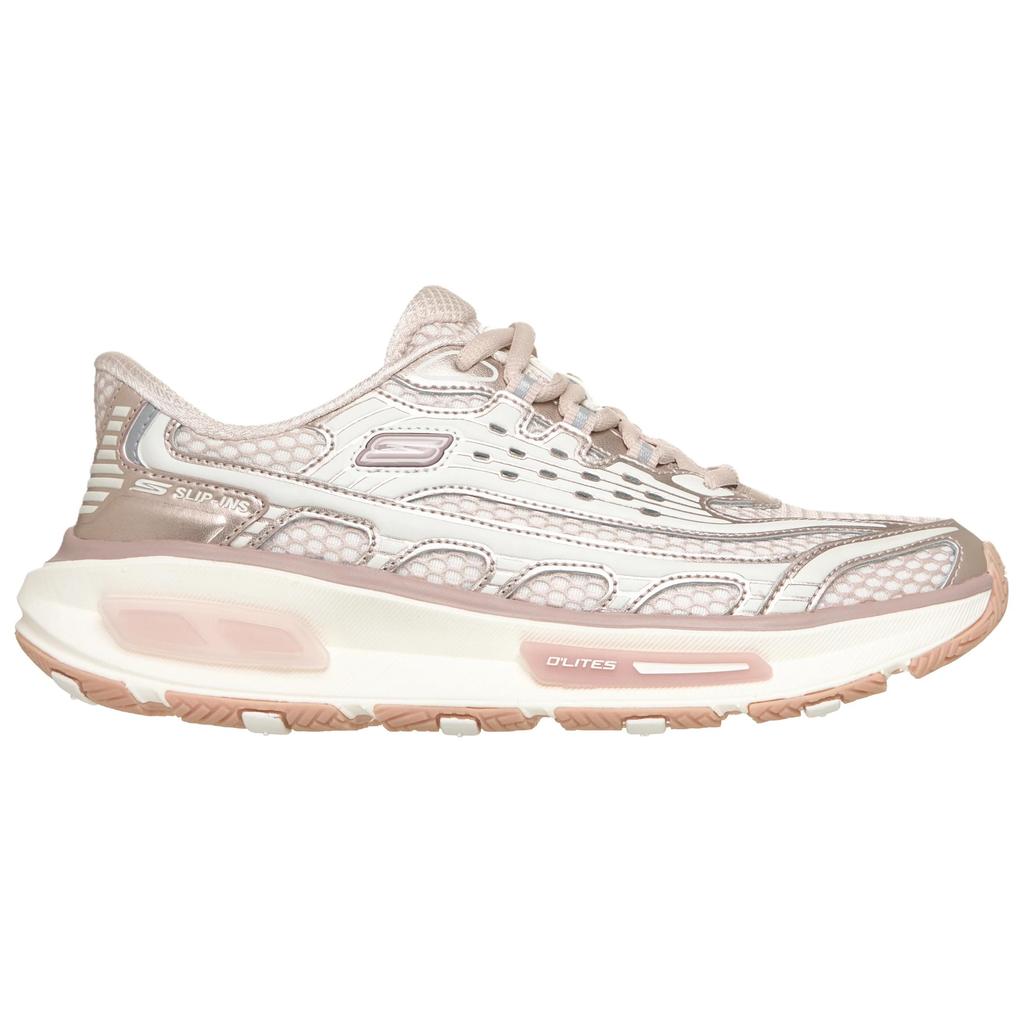 Skechers Arch Fit DLites Удобная посадка Прочные Дышащие Папины кроссовки Женская кроссовка Розовое золото 150743-RSGD