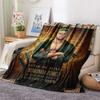 1PC One Piece Patterned Flannel Blanket Suitable For All Seasons For Home Decor Warmth And Comfort Gifts Holiday Present