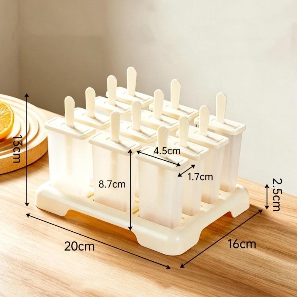 DIY Homemade Ice Box Creative Design Popsicle Mold Cube Tray Ice Cream Popsicle Mold Kitchen Use