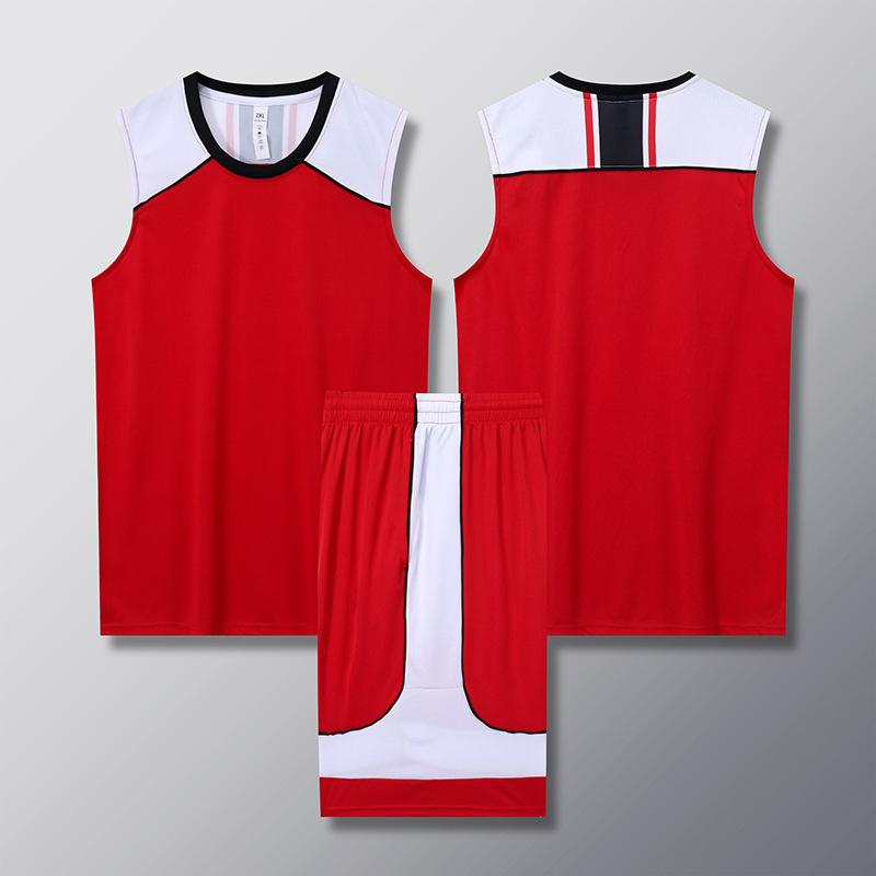 Basketball suit Men's sports quick-drying competition team uniform vest Children's basketball training suit Large size jersey Sleeveless