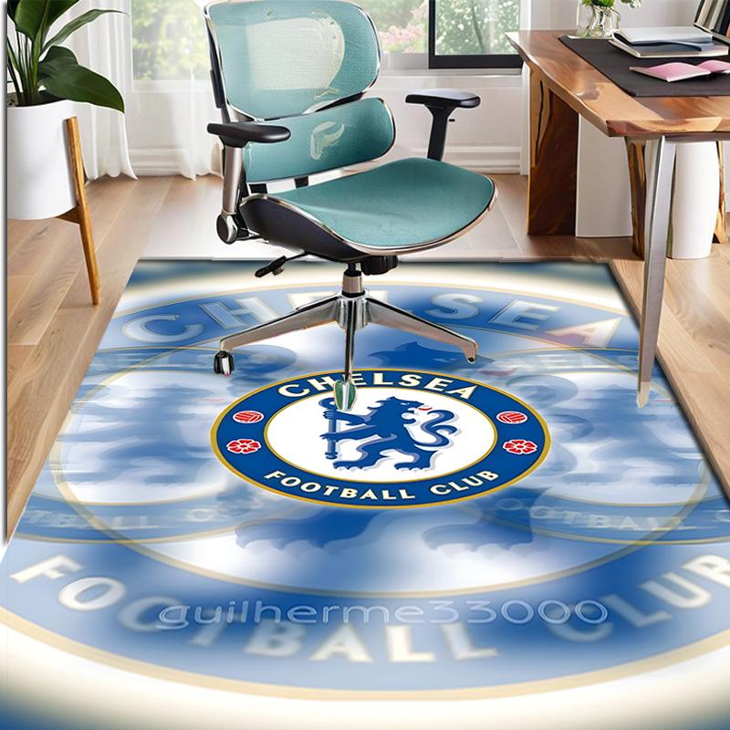 Chelsea F.C Pattern Rug, Indoor/Outdoor Mat, for Picnic, Gameroom, Bedroom, Office, Living Room, Home Decor Carpet, Birthday Gift