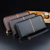 Men's Wallet Long Zipper Wallet Clutch Bag Business Casual Large Capacity Soft Wallet Phone Bag MIT