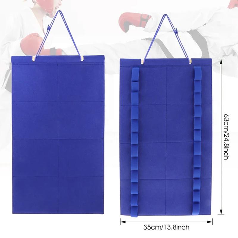 Сумка для хранения медалей, пылезащитный держатель для коллекции поясов, полезный держатель для демонстрации каратэ тхэквондо из фетра для домашнего хозяйства