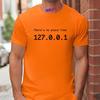 There Is No Place Like 127.0.0.1 Men's T-shirts Funny Computer Comedy Novelty IP Address Graphic Y2k Tops Programmer TShirt