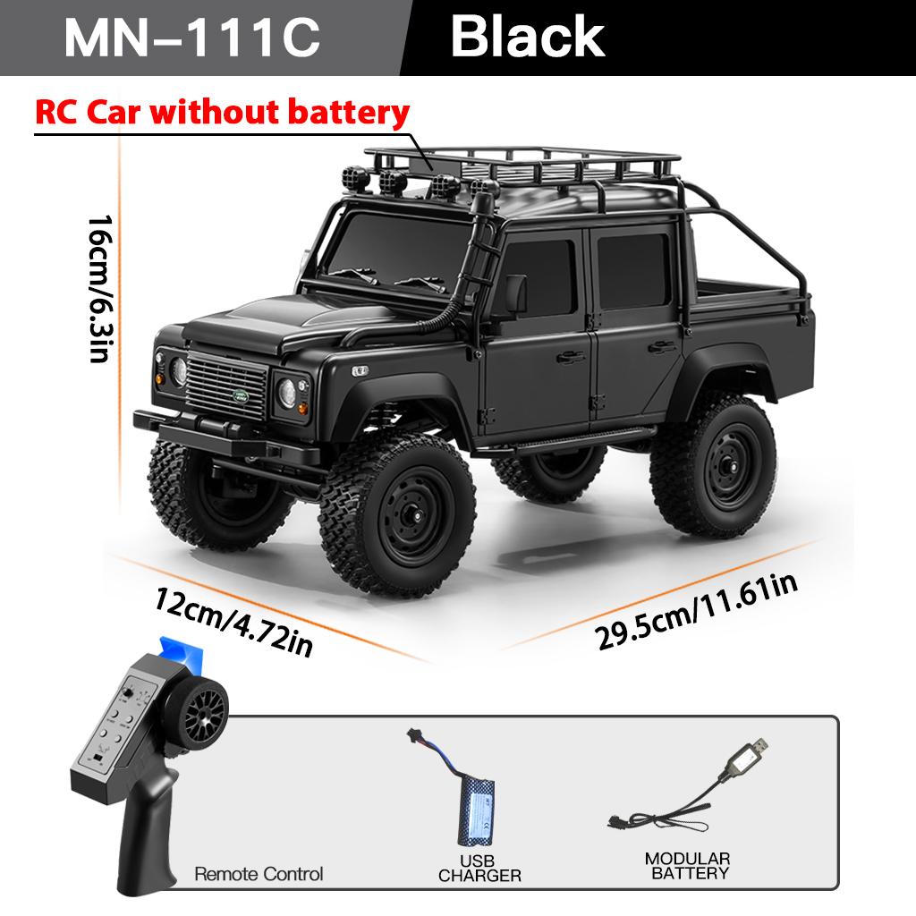 Профессиональный MN111C 1:18 Радиоуправляемая Машина 4WD Land Rover Defender 2.4G Полномасштабная Машина на Пульте Управления Грузовик Скалолаз Внедорожник Игрушки для Детей Подарок
