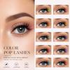 10 Pairs Fluffy Colored Anime Lashes Soft Faux Mink Wispy Lashes Cat Eye False Eyelashes  Makeup