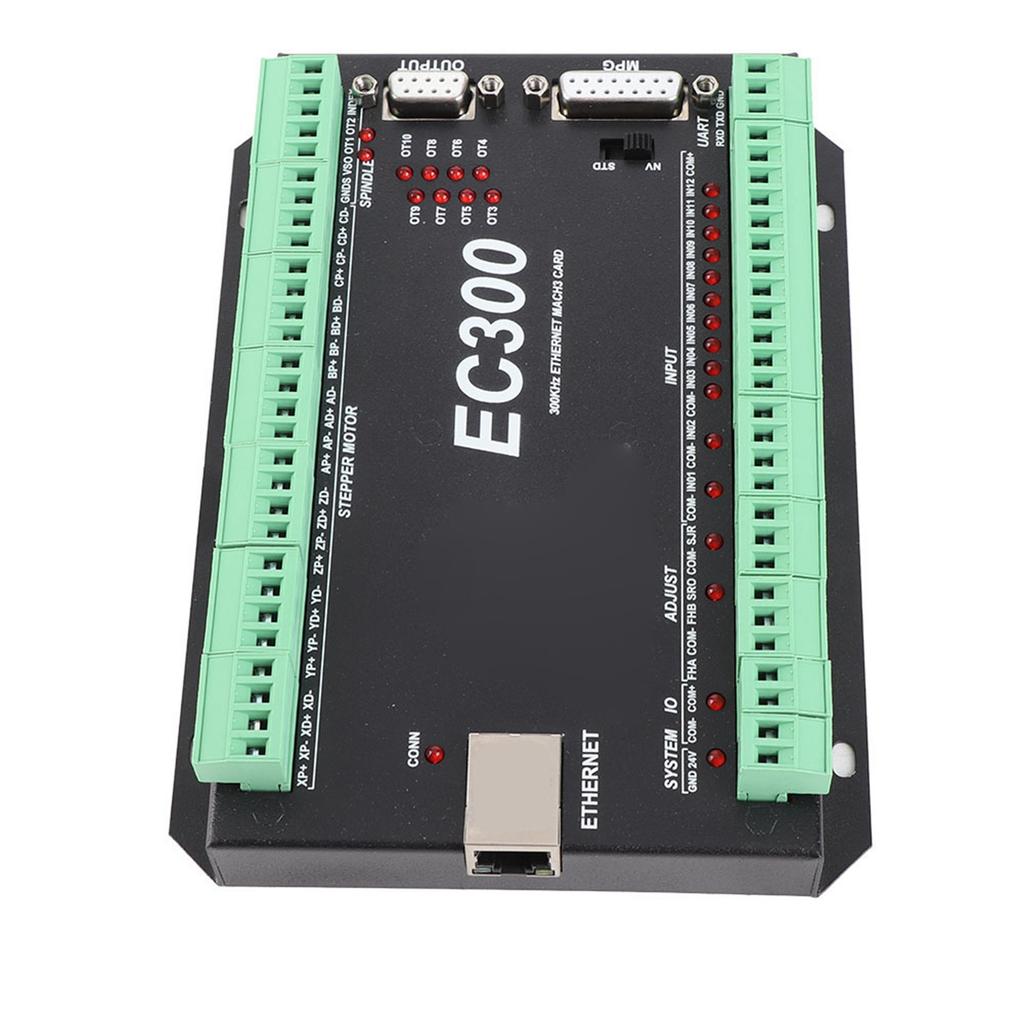 3 6 Axis 300kHz Ethernet CNC Mach3 Motion Controller Control Card Board 24VDC EC300 (3 Axis)