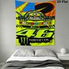 Rossi Oath Wall Tapestry Aesthetic Wall Hanging Printed Fabric Blanket Decorative Tapestries for Bedroom Living Room Home Decor