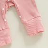 Citgeett Autumn Newborn Baby Girls Fall Romper Letter Embroidery Long Sleeve Jumpsuit Bow Headband Fall Clothes