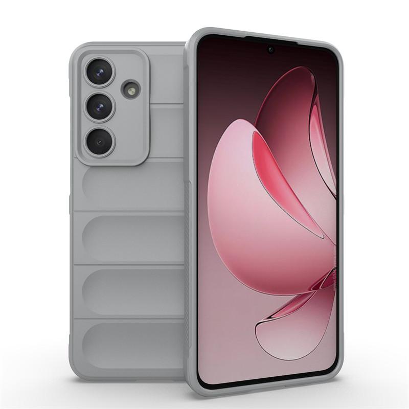 Чехол-бампер Samsung Galaxy S25 FE из мягкого силикона с текстурированным захватом