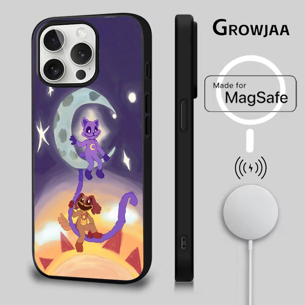 Чехол для телефона Catnap and Dogday для iPhone 16e, 16, 15, 14, 13, 12, 11, Plus, Pro, Max, Mini, с магнитной беспроводной зарядкой MagSafe
