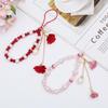 Accessories Flower Pendant Bracelet Mobile Phone Strap Lanyard Cell Phone Lanyard Wrist Straps