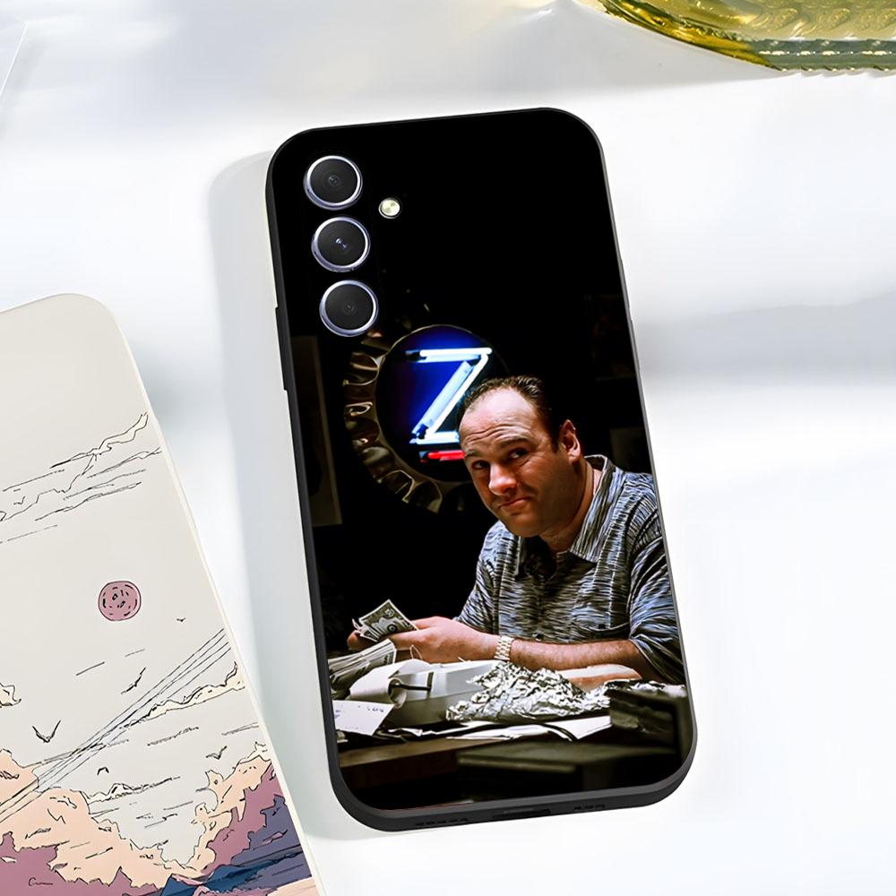 Чехол для телефона T-The S-Sopranos для Samsung A56 A36 A26 A16 A15 A25 A35 A55 A14 A34 A24 A54 Черный Мягкий