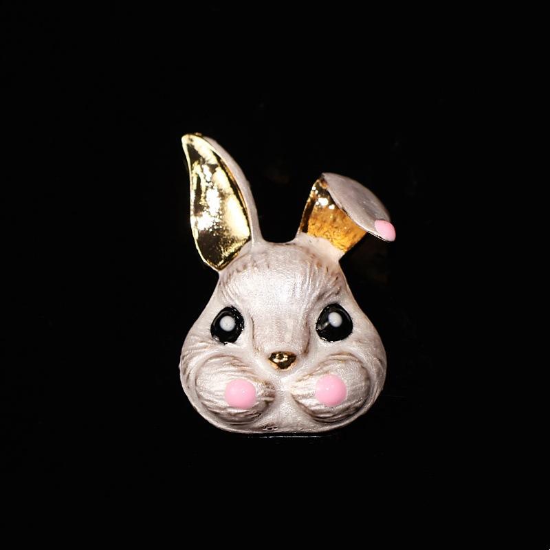 10Pcs Cute Dripping Rabbit Fox Without C Buckle DIY Hair Accessories Shoes and Clothing Alloy Accessories