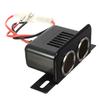 12VDC Car Motorbike Tractor Boat Double Socket Plug 10A