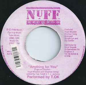 7inch Record T.OK Anything For You MSC327132 1996 Jamaica Reggae Ska Dub Used