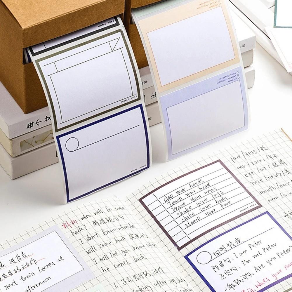 Stationery 100/250 Sheets/Roll Sticky Notes Tear-off Line Marking Memo Stickers Adhesive Notes Office