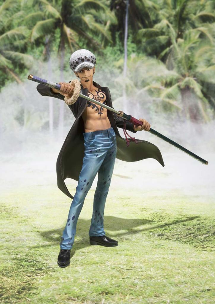 TAMASHII NATIONS Figuarts ZERO ONE PIECE Trafalgar Law 150 мм окрашенная готовая фигурка -Dressrosa Edition- Приблизительно. ПВХ и АБС