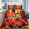 Football Stars Duvet Cover Pillowcase Bedding Set Adult Boy Girl Bedroom Decoration Children Gift Single Double Large Size