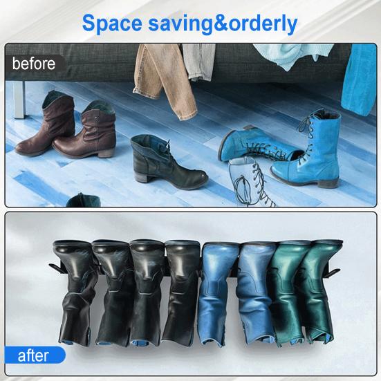 Wall Mounted Boot Rack Wader Storage Hanger for Tall Boots Cowboy Boots Work Boots Sturdy Hanging Boot Holder for Entryway Garage Multifunctional
