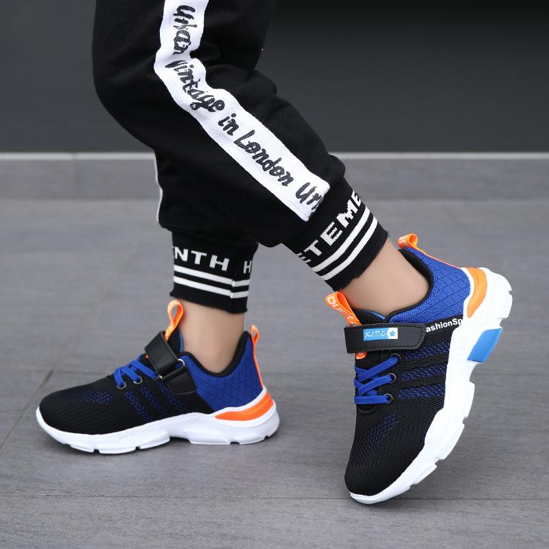 Cross-border Children's Shoes Children 6-12 Years Old 2024 Spring and Autumn Breathable Mesh Sneakers Fashionable and Versatile Student Running Shoes