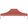 Toit de fête - VIDAXL - 4x3 m - Terracotta - Résistant - Polyester 270 g/m²