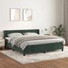 3131156 vidaXL Divan Bed and Mattress Dark Green 180x200cm Velvet