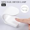 Портативная мини-светодиодная сушилка для ногтей VANREESA 6 Вт с USB-кабелем, УФ-лампа, машина для дизайна ногтей, инструменты для быстрого отверждения гель-лака для ногтей на один палец