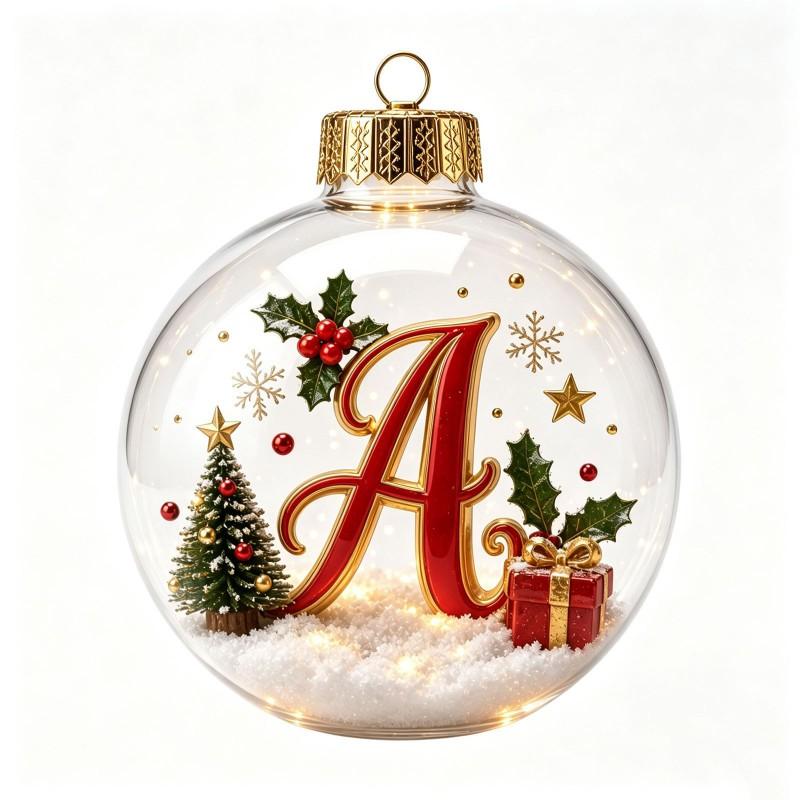 Acrylic Christmas Ornament With Cute Cat Design - Hanging Decor Tree Home Holiday Gift