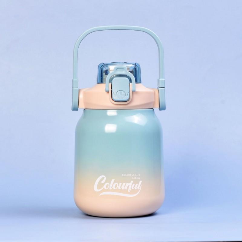 304 Stainless Steel Insulated Tumbler With Dual-Drink Lid Portable Gradient Water Bottle Students Men Women Office Travel