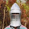 Medieval Barbute Bascinet Helmet Handmade Steel Knight Helmet LARP, SCA, Cosplay, Halloween Costume, Collectible Gift