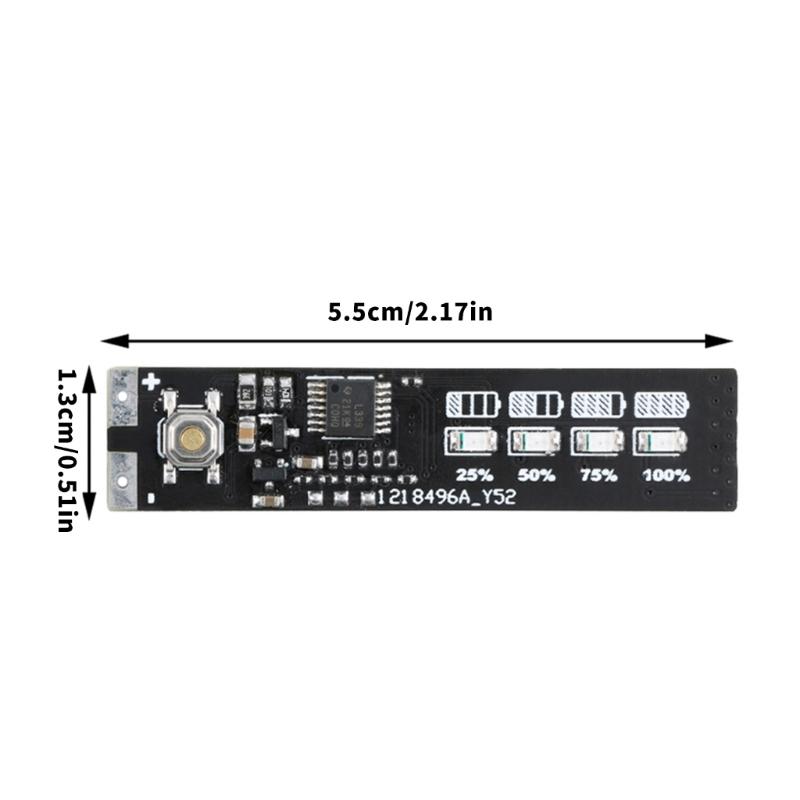 5Pcs 4S 3.7V Metal Battery Power Indicator Display Module Voltage Monitor For Reliabled Monitoring