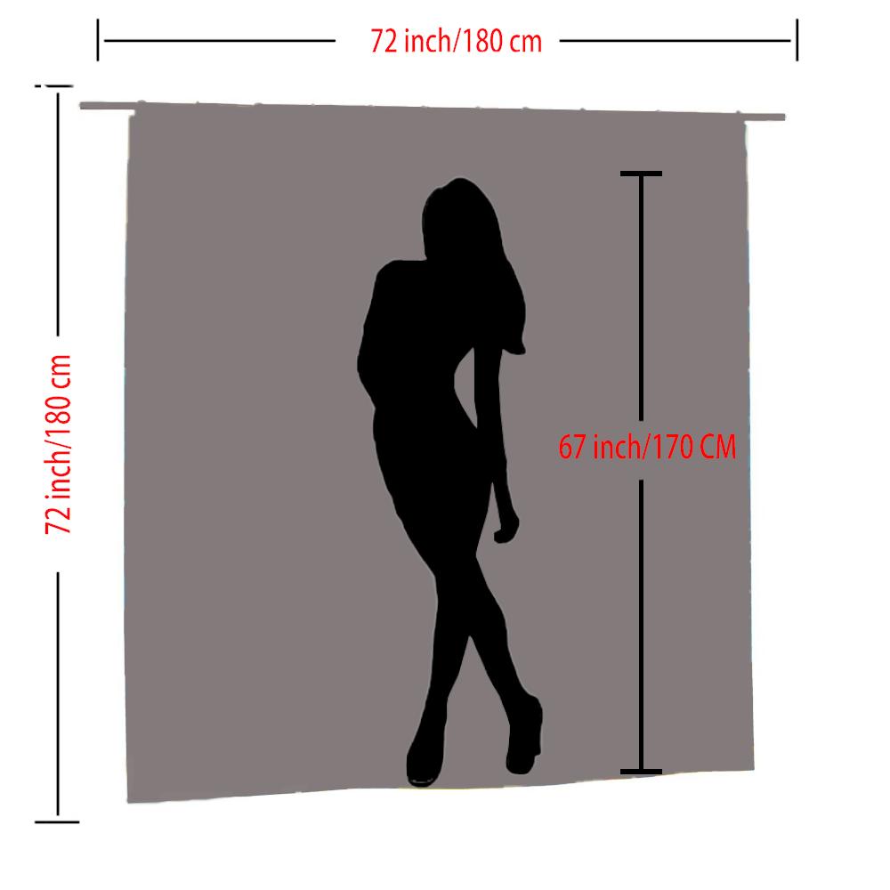 RatZ Whimsy Shower Curtain - Cute Mouse Character Wall Hanging In Living Room, Bedroom Decoration - Playful Home Decor