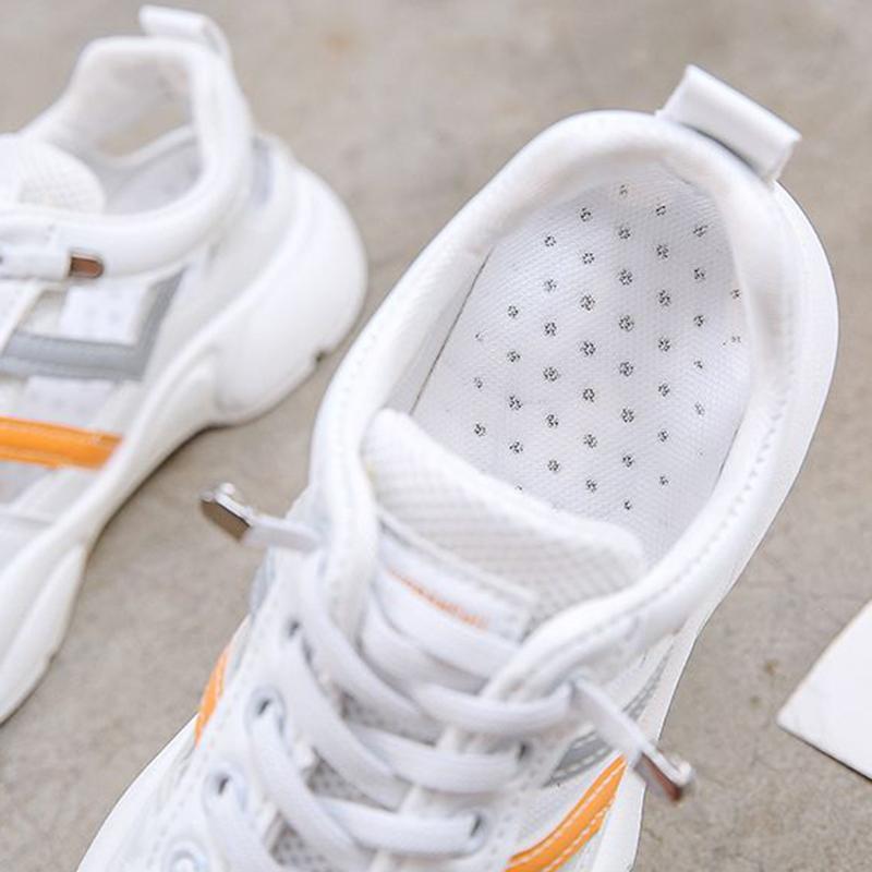 Breathable Mesh Small White Shoes Female Summer Thin Section Hollow Sports Casual Shoes Sandals