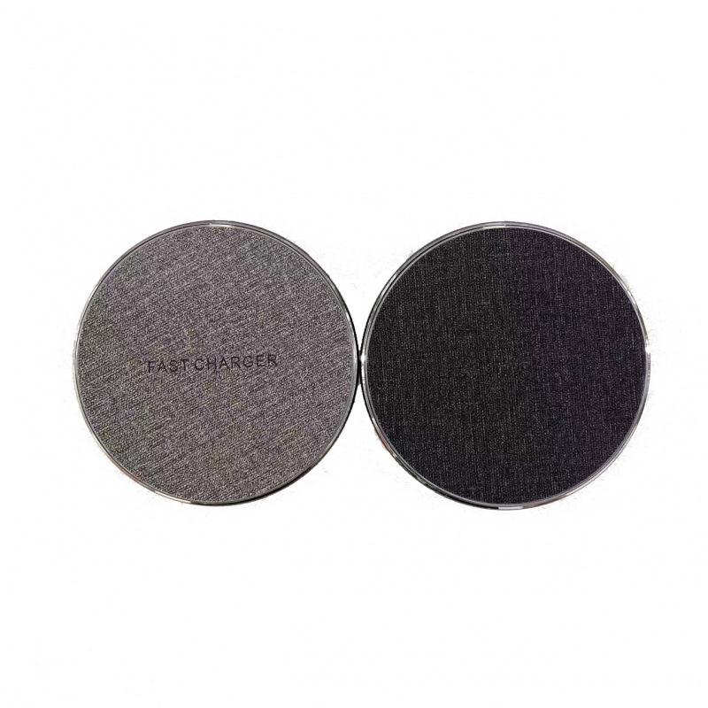 30W Ultra-Thin Aluminum Wireless Charger - 15W Fast Charging Fabric Texture