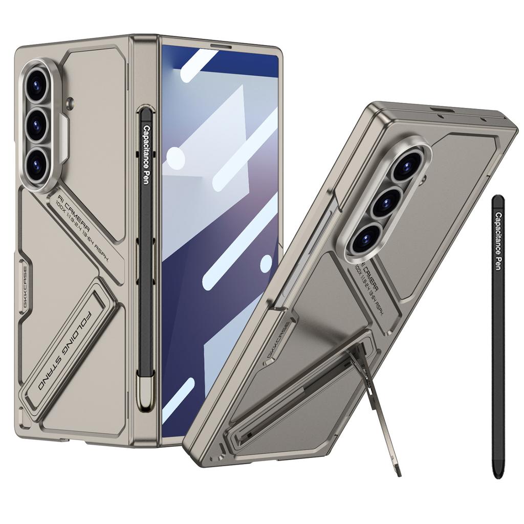 Чехол для мобильного телефона Samsung ZFold7 Высококачественный кронштейн Ультратонкий Вращающийся вал Слот для ручки с пленкой-оболочкой для ручки Полная защита Защита от падения Жесткий чехол
