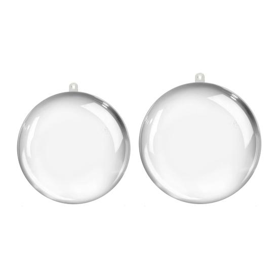 20 шт. заполняемые рождественские шары, подвесные подвески, прозрачные небьющиеся DIY заполняемые рождественские шары, украшения для вечеринок