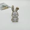 Cute Rabbit Phone Grip Stand Foldable Adjustable Universal Compatibility Cartoon Bunny Design Secure Grip for Smartphones and Tablets
