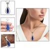 Pendant Lapis Lazuli Silver Jewelry 2.5" Gemstone  Handmade Sterling Silver