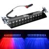 Windshield Warning Lamp Emergency Flasher 12V 12 LED Red Blue Police Lights Multiple Flashing Modes Car Strobe Light