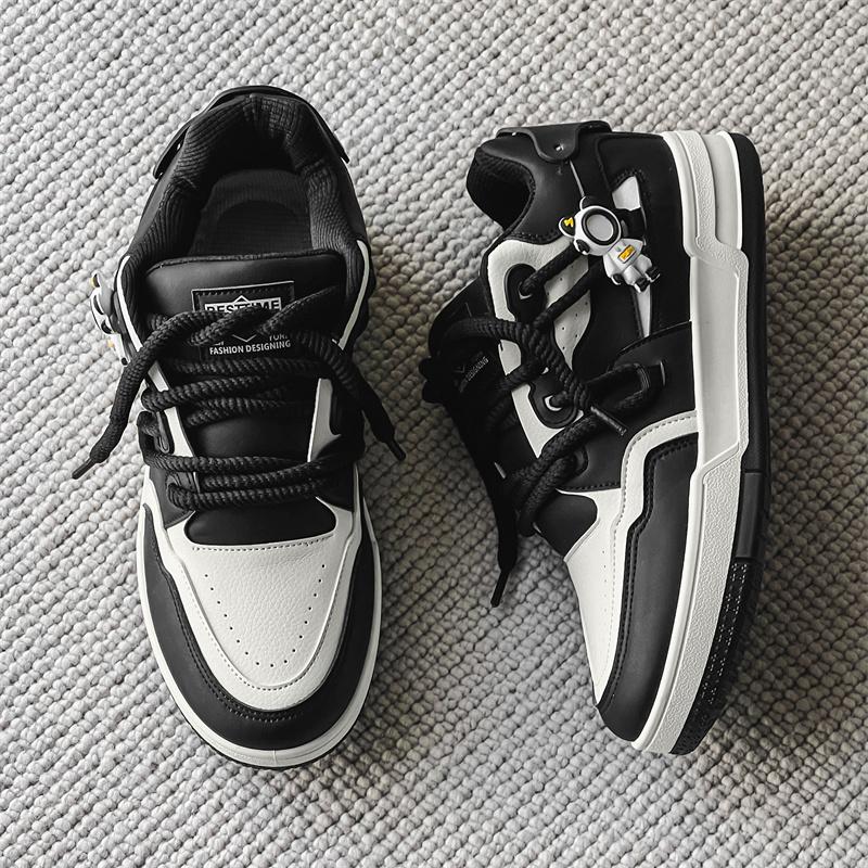 Street Style Men’s Vulcanized Shoes New Casual Walking Sneakers For Men British Style Platform Sport Basketball Sneakers Women