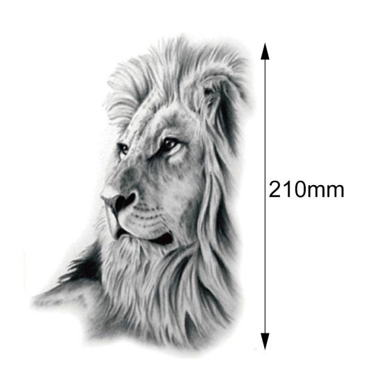 Прохладный Тигр Лев Дракон Рука Плечо Водонепроницаемая Временная Поддельная Татуировка Наклейка