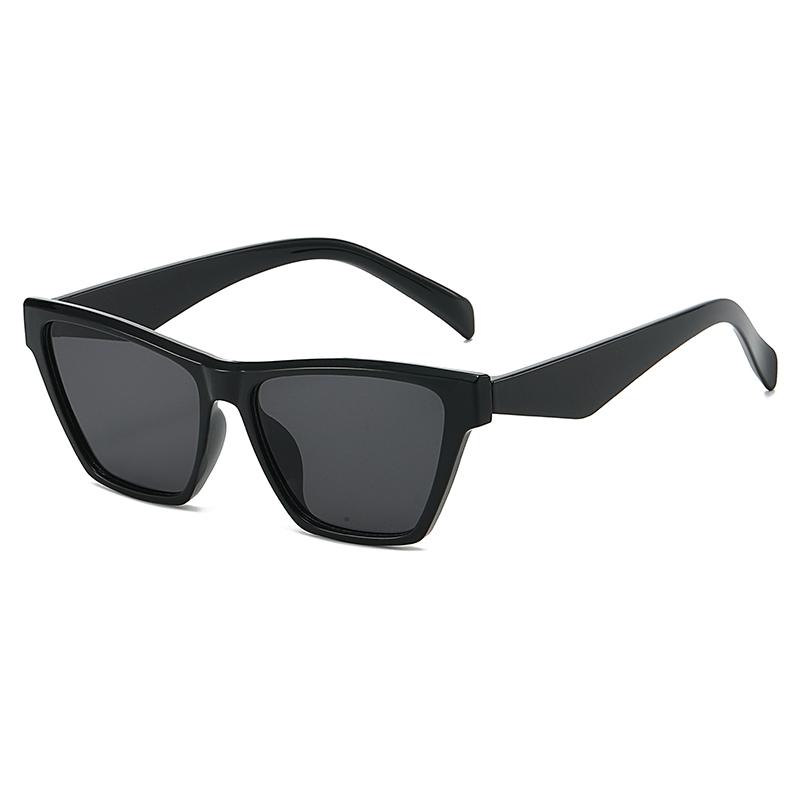 Unisex Cat Eye Sunglasses, UV Protection Fashion Shades, Vintage European Style Sun Glasses, Trendy Eyewear