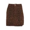Womens/Ladies Ronnie Leopard Denim Skirt